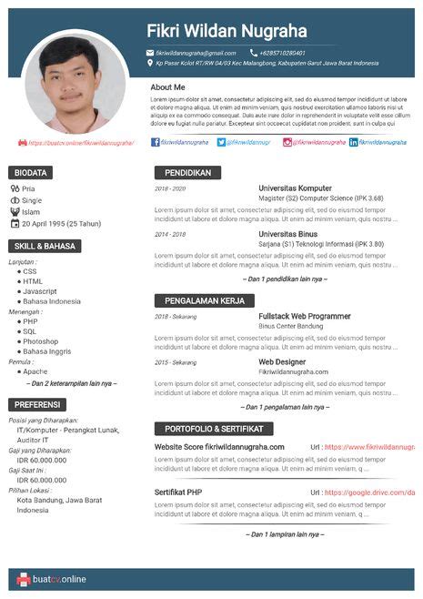 bikin cv online free.